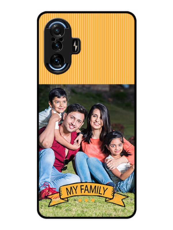 Custom Poco F3 GT Custom Glass Phone Case - My Family Design