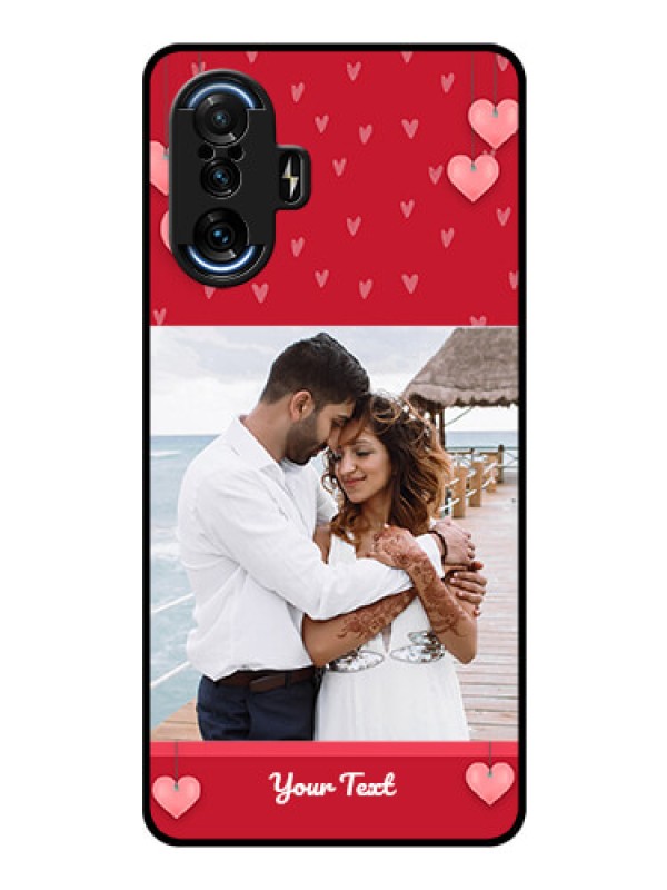 Custom Poco F3 GT Custom Glass Phone Case - Valentines Day Design