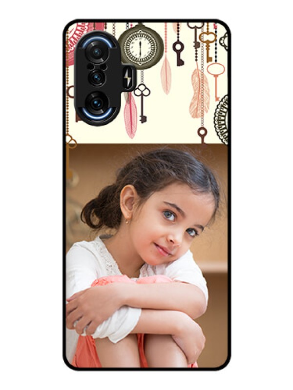 Custom Poco F3 GT Custom Glass Mobile Case - Boho Style Design