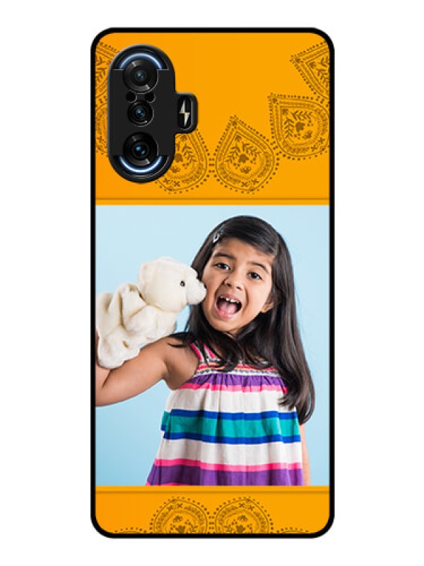 Custom Poco F3 GT Personalized Glass Phone Case - Photo Wedding Design