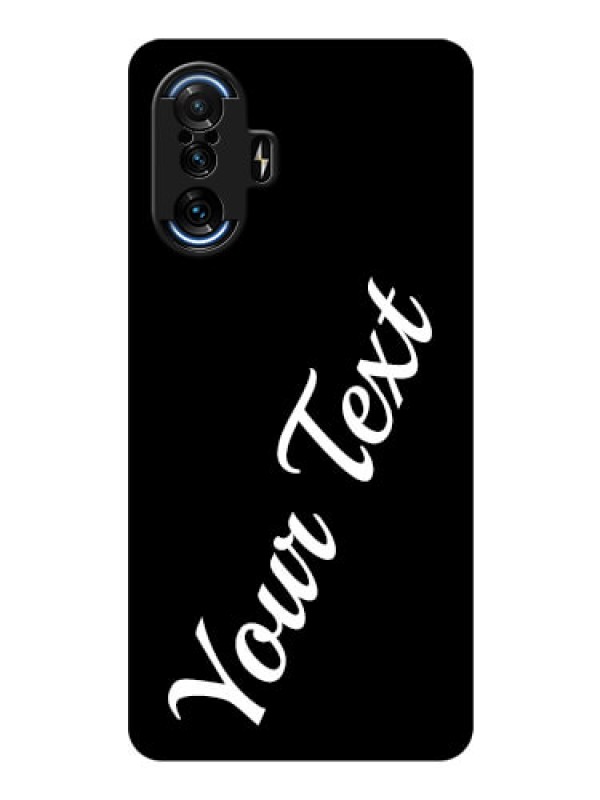 Custom Poco F3 GT Custom Glass Mobile Cover with Your Name