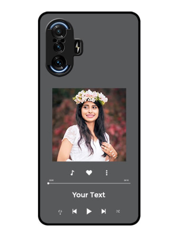 Custom Poco F3 Gt Custom Glass Mobile Case - Play The Music Design