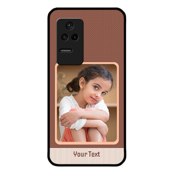 Poco F4 5G Custom Glass Phone Case - Simple Pic Upload Design