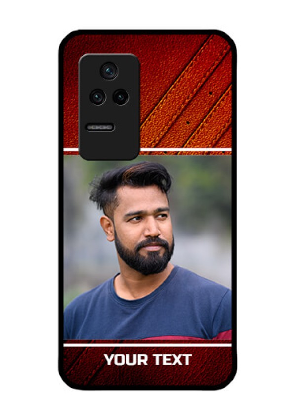 Poco F4 5G Personalized Glass Phone Case - Leather Phone Case Design