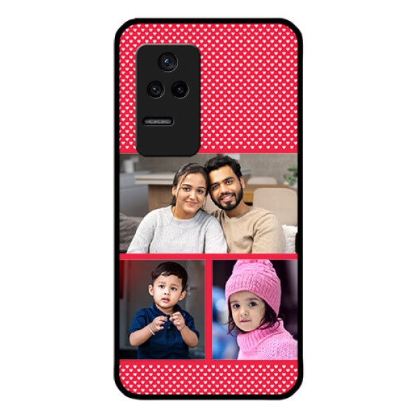Poco F4 5G Personalized Glass Phone Case - Bulk Pic Upload Design