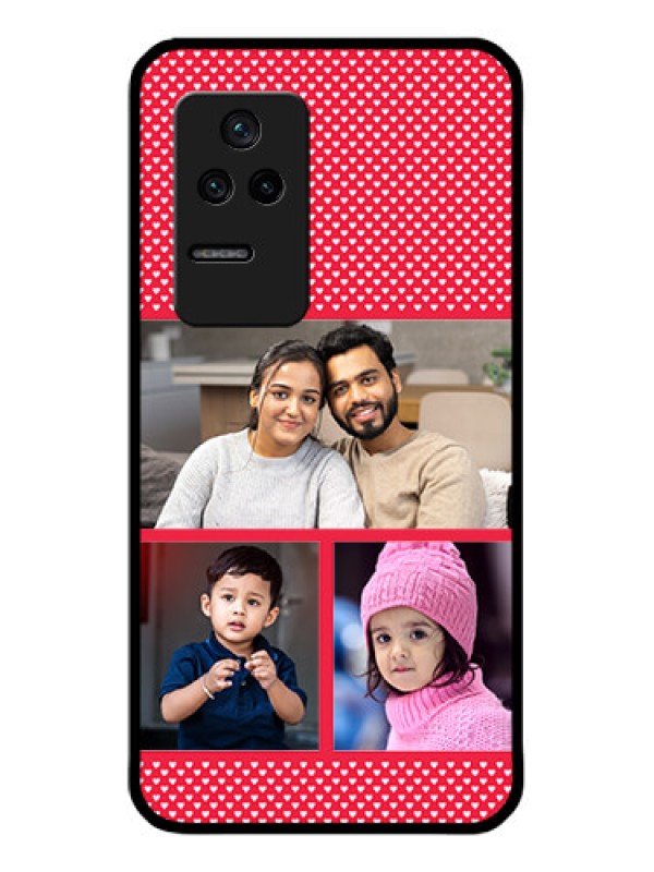 Custom Poco F4 5G Personalized Glass Phone Case - Bulk Pic Upload Design