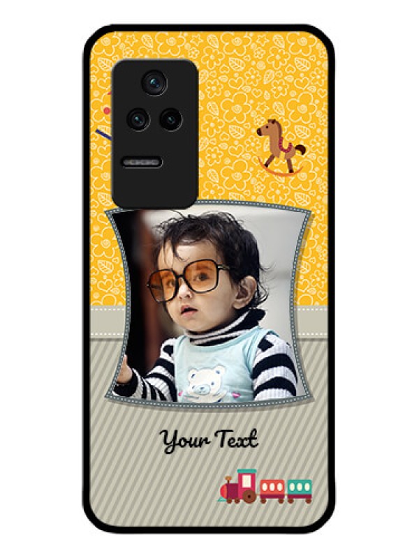 Custom Poco F4 5G Personalized Glass Phone Case - Baby Picture Upload Design