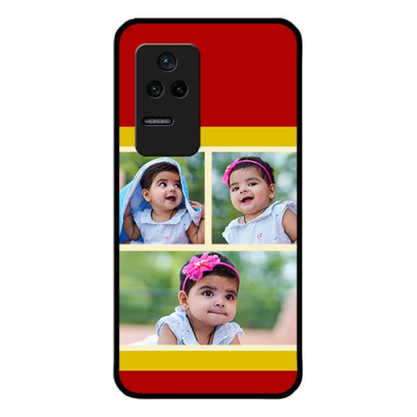 Poco F4 5G Custom Glass Mobile Case - Multiple Pic Upload Design