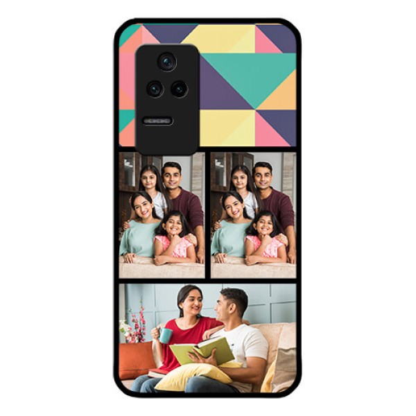 Poco F4 5G Custom Glass Phone Case - Bulk Pic Upload Design
