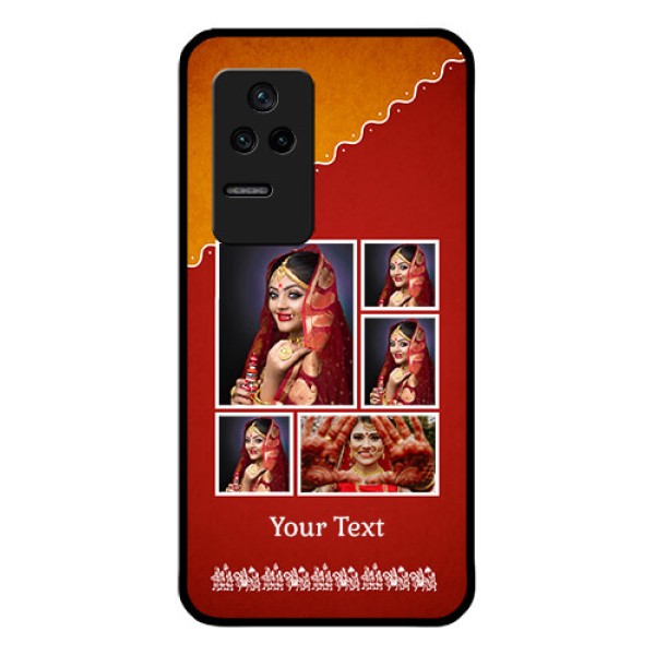 Poco F4 5G Personalized Glass Phone Case - Wedding Pic Upload Design Poco F4 5G Personalized Glass Phone Case - Wedding Pic Upload Design