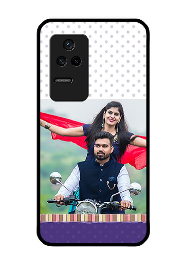 Poco F4 5G Photo Printing on Glass Case - Cute Family Design
