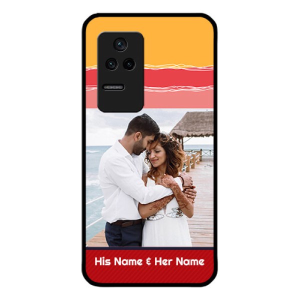 Poco F4 5G Custom Glass Mobile Case - Colorful Case Design