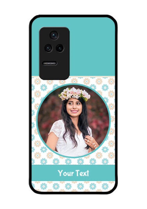 Poco F4 5G Custom Glass Mobile Case - Beautiful Flowers Design