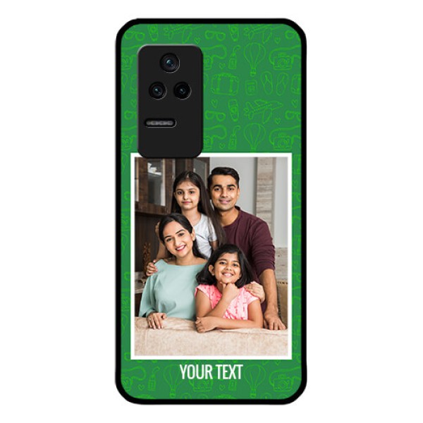 Poco F4 5G Personalized Glass Phone Case - Picture Upload Design