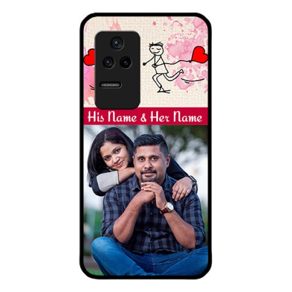 Poco F4 5G Photo Printing on Glass Case - You and Me Case Design
