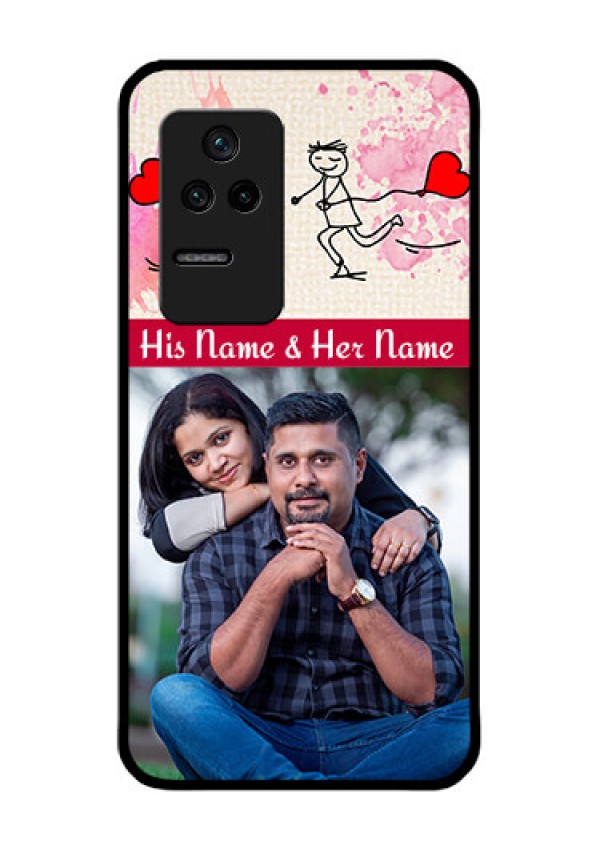 Poco F4 5G Photo Printing on Glass Case - You and Me Case Design