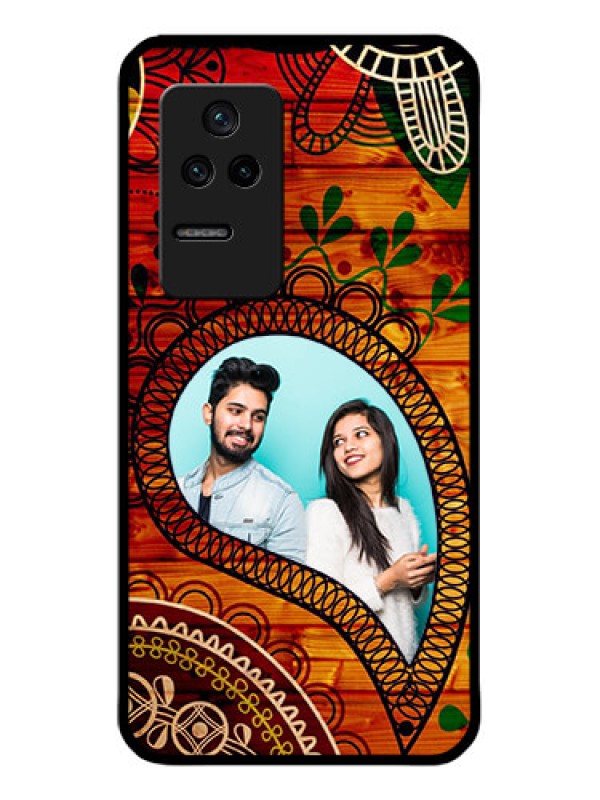 Custom Poco F4 5G Personalized Glass Phone Case - Abstract Colorful Design