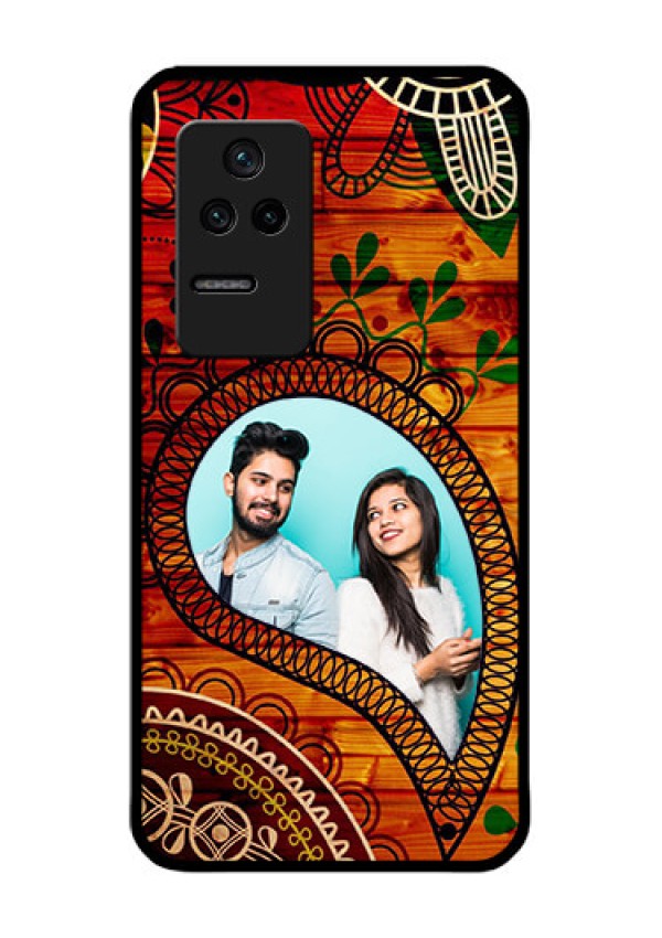 Poco F4 5G Personalized Glass Phone Case - Abstract Colorful Design