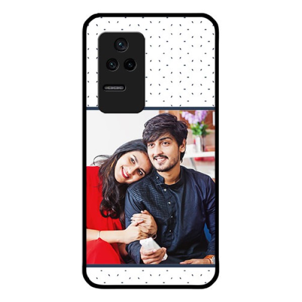 Poco F4 5G Personalized Glass Phone Case - Premium Dot Design