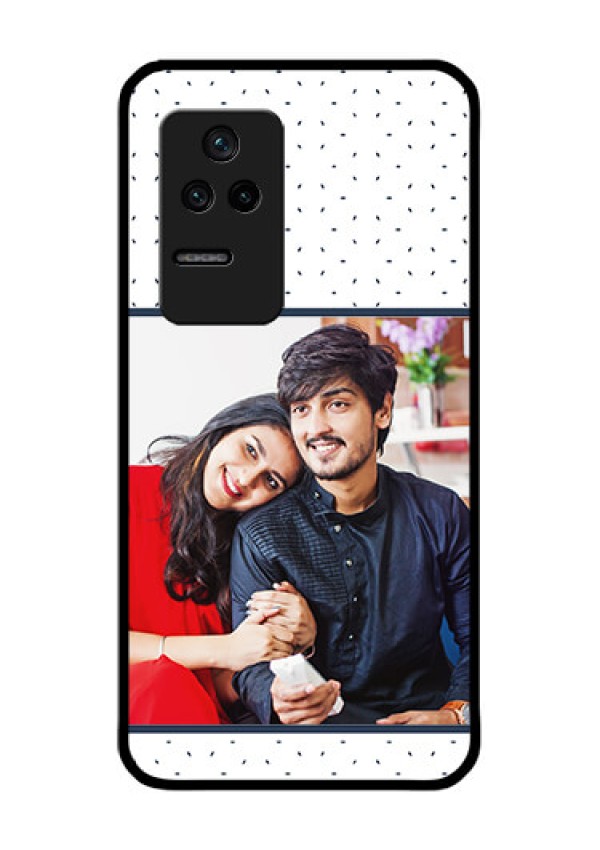 Poco F4 5G Personalized Glass Phone Case - Premium Dot Design