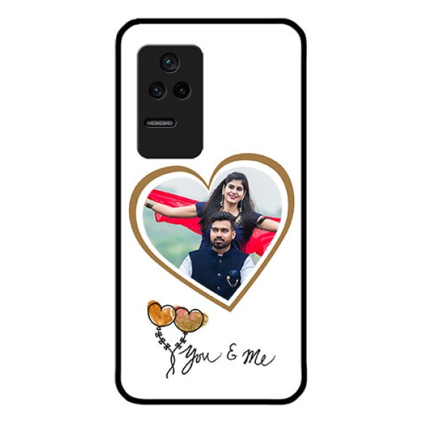 Poco F4 5G Custom Glass Mobile Case - You & Me Design