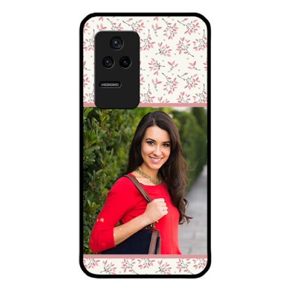Poco F4 5G Custom Glass Phone Case - Premium Floral Design