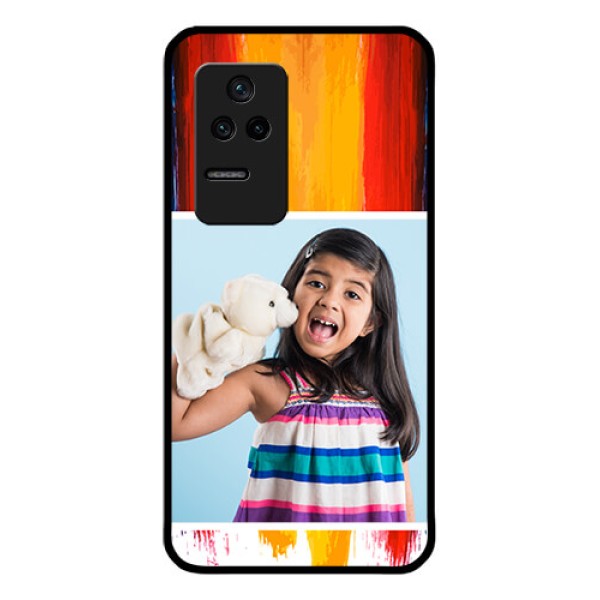 Poco F4 5G Personalized Glass Phone Case - Multi Color Design