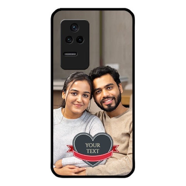 Poco F4 5G Custom Glass Phone Case - Just Married Couple Design Poco F4 5G Custom Glass Phone Case - Just Married Couple Design