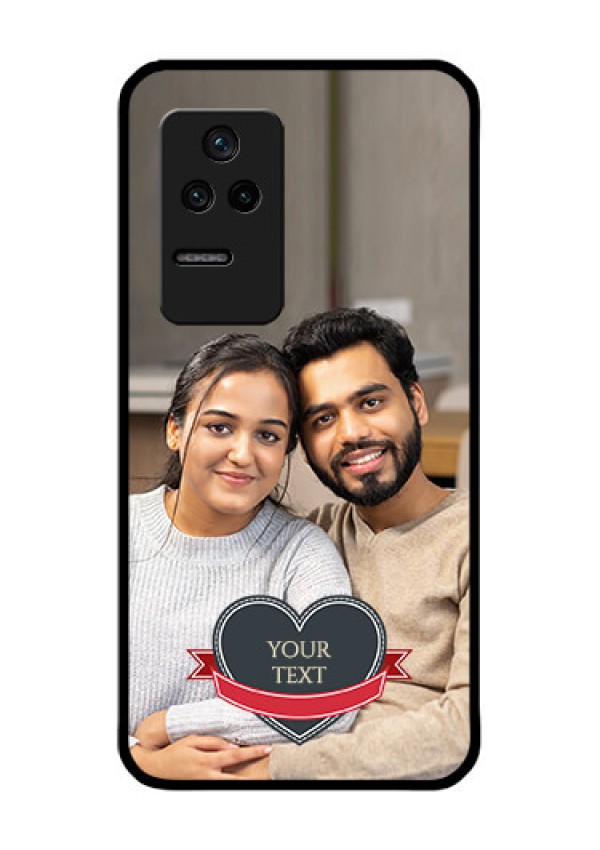 Poco F4 5G Custom Glass Phone Case - Just Married Couple Design
