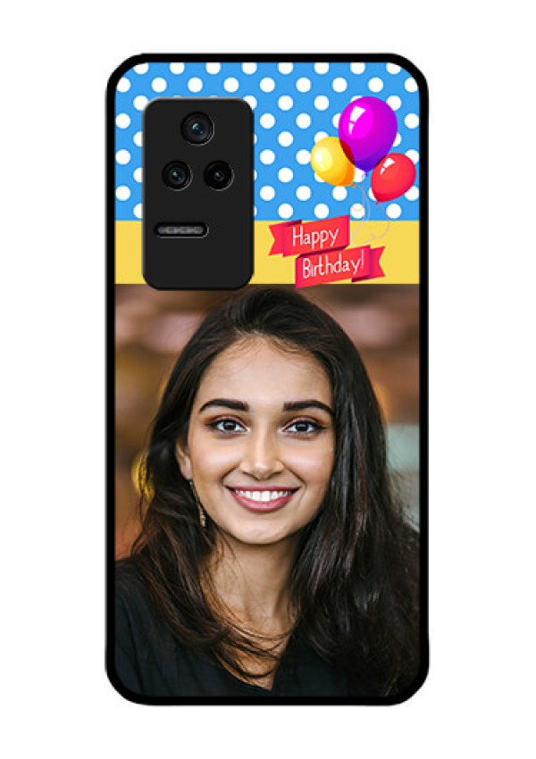 Poco F4 5G Custom Glass Mobile Case - Happy Birthday Design