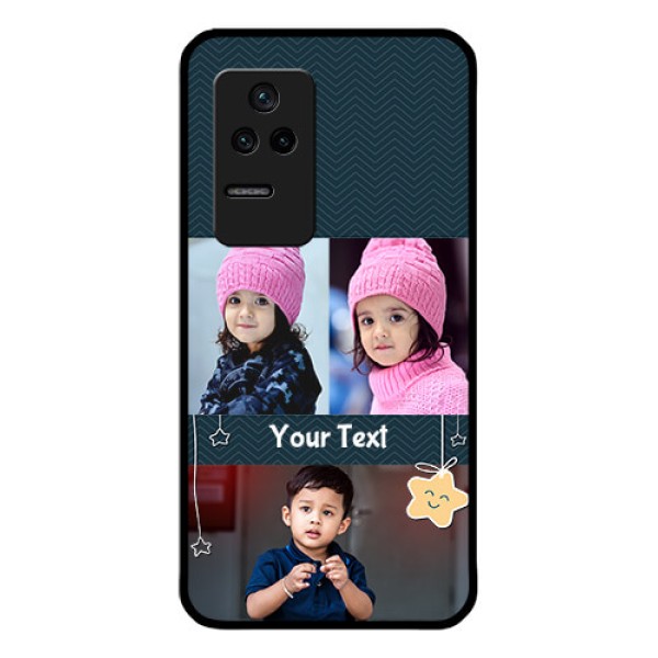 Poco F4 5G Custom Glass Mobile Case - Hanging Stars Design