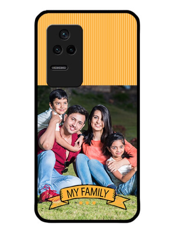 Custom Poco F4 5G Custom Glass Phone Case - My Family Design