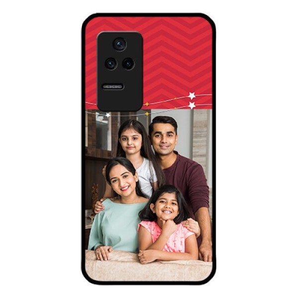 Poco F4 5G Personalized Glass Phone Case - Happy Family Design