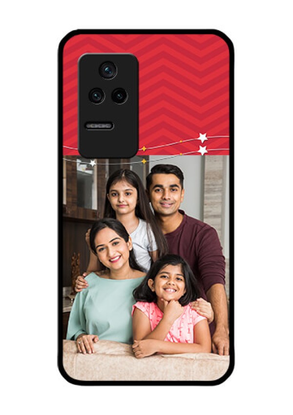 Poco F4 5G Personalized Glass Phone Case - Happy Family Design