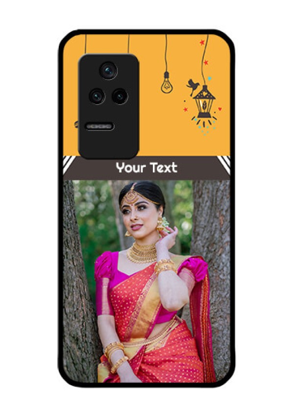 Poco F4 5G Custom Glass Mobile Case - with Family Picture and Icons