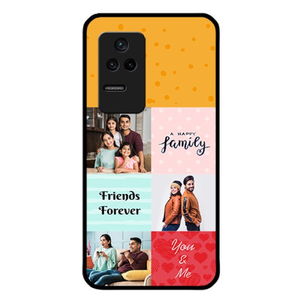 Poco F4 5G Personalized Glass Phone Case - Images with Quotes Design