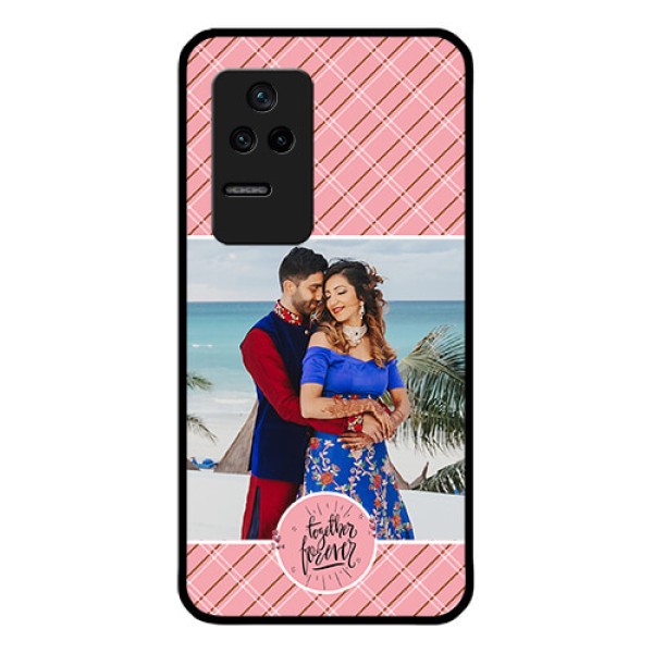 Poco F4 5G Personalized Glass Phone Case - Together Forever Design
