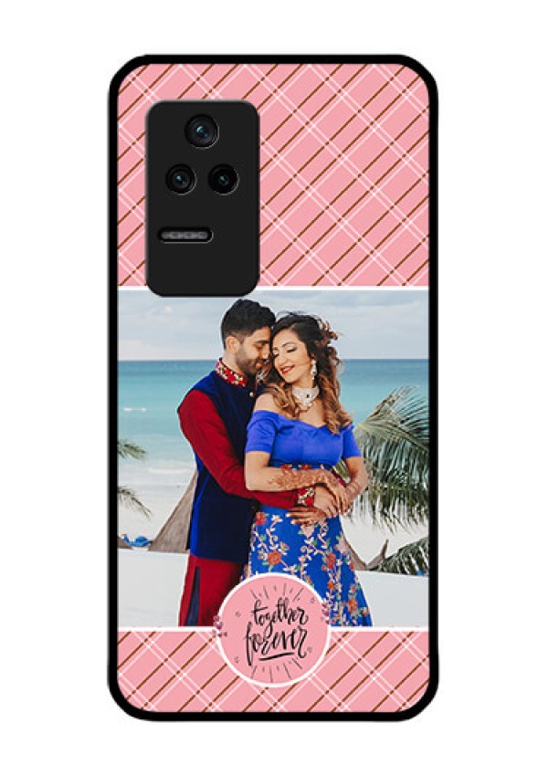Poco F4 5G Personalized Glass Phone Case - Together Forever Design