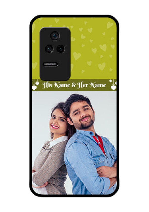 Poco F4 5G Custom Glass Phone Case - You & Me Heart Design