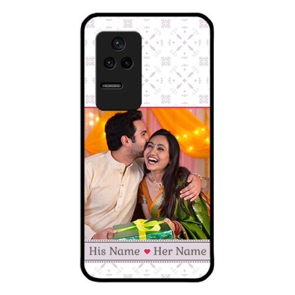 Poco F4 5G Custom Glass Mobile Case - with Photo and Ethnic Design