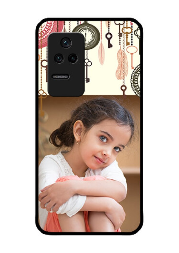 Poco F4 5G Custom Glass Mobile Case - Boho Style Design