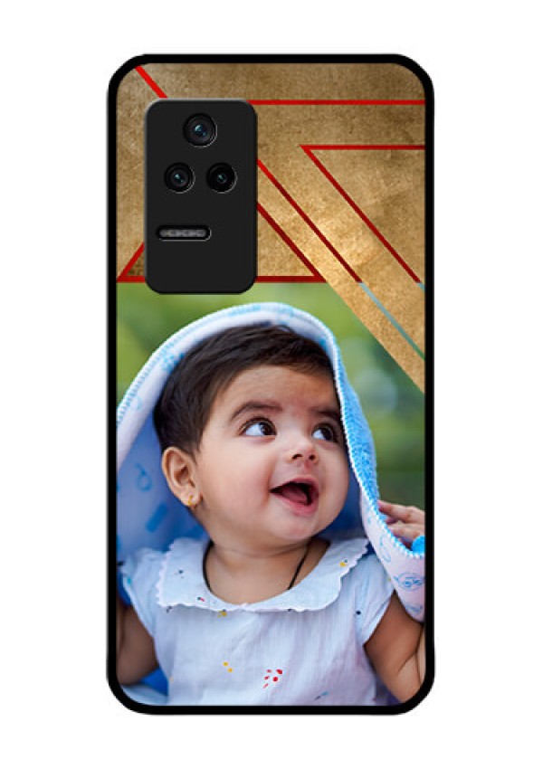 Poco F4 5G Personalized Glass Phone Case - Gradient Abstract Texture Design