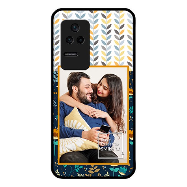 Poco F4 5G Custom Glass Mobile Case - Pattern Design