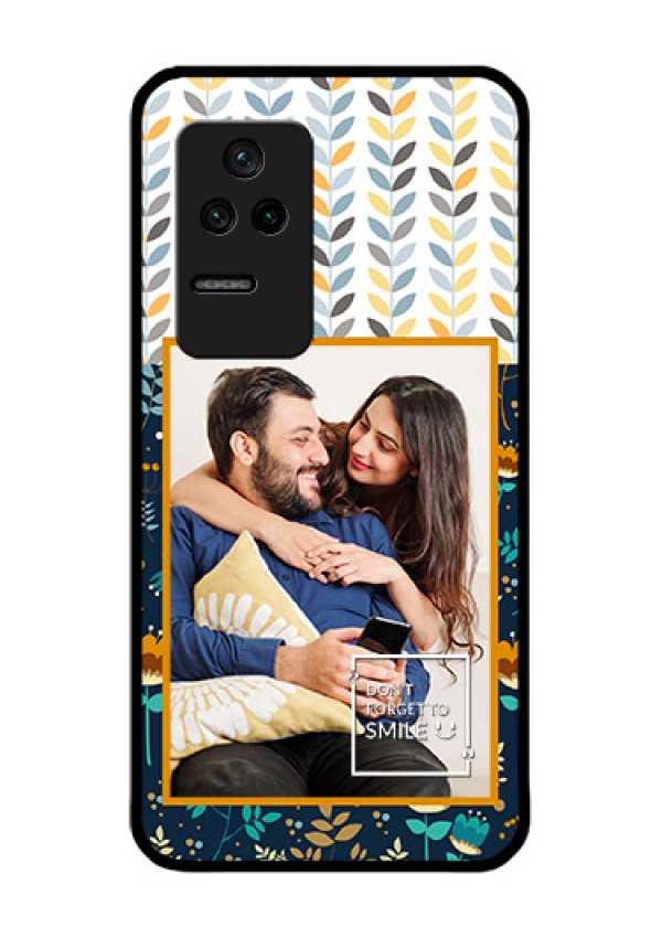 Poco F4 5G Custom Glass Mobile Case - Pattern Design