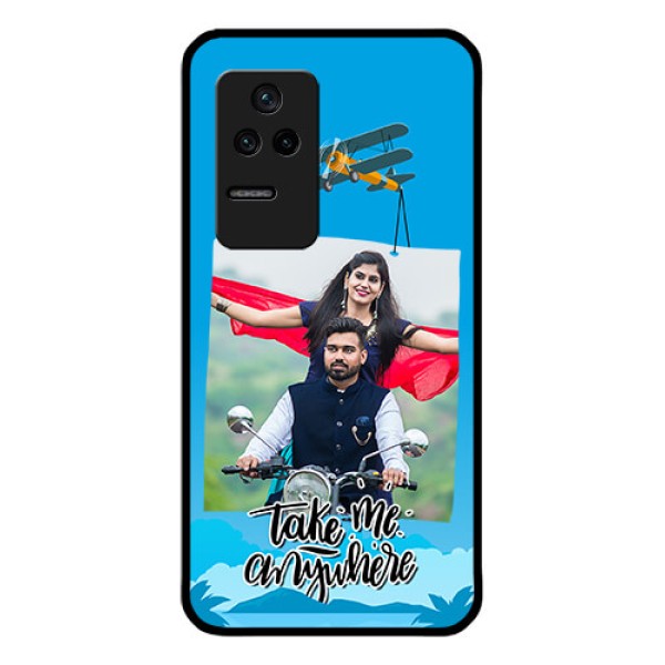 Poco F4 5G Custom Glass Mobile Case - Traveller Design