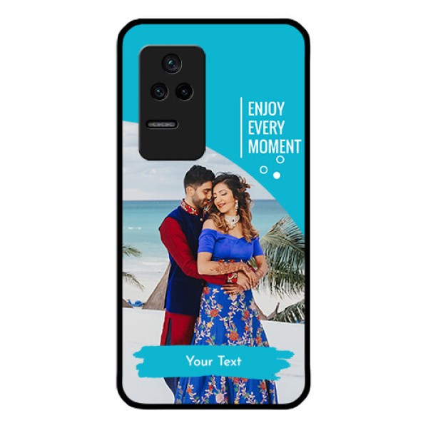 Poco F4 5G Custom Glass Mobile Case - Happy Moment Design