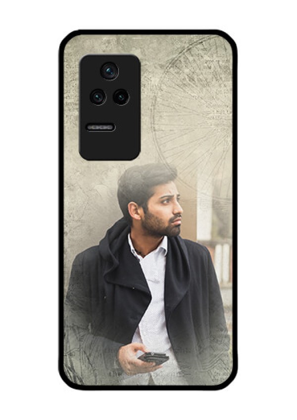 Poco F4 5G Custom Glass Phone Case - with vintage design