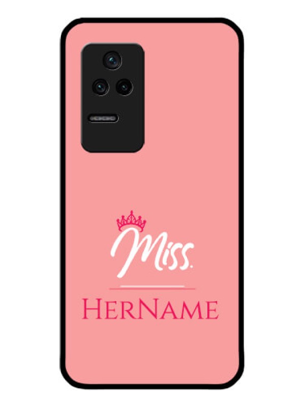 Custom Poco F4 5G Custom Glass Phone Case Mrs with Name