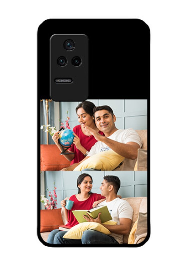 Poco F4 5G 2 Images on Glass Phone Cover