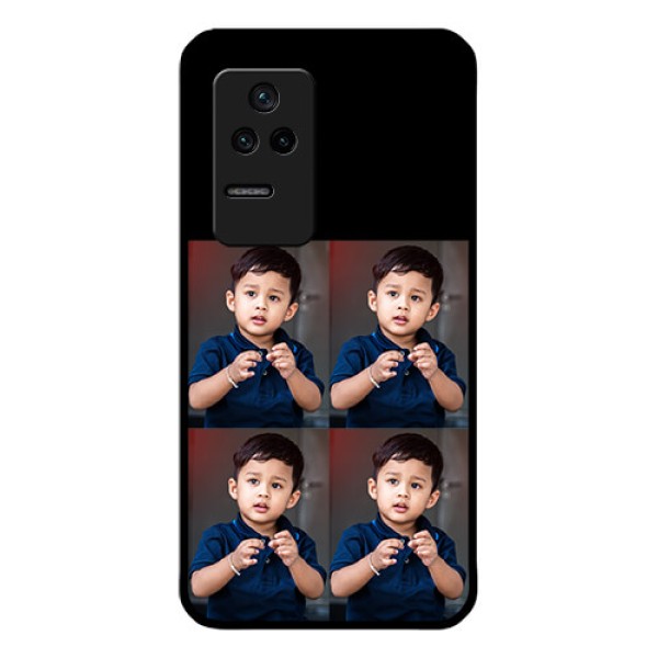 Poco F4 5G 4 Image Holder on Glass Mobile Cover